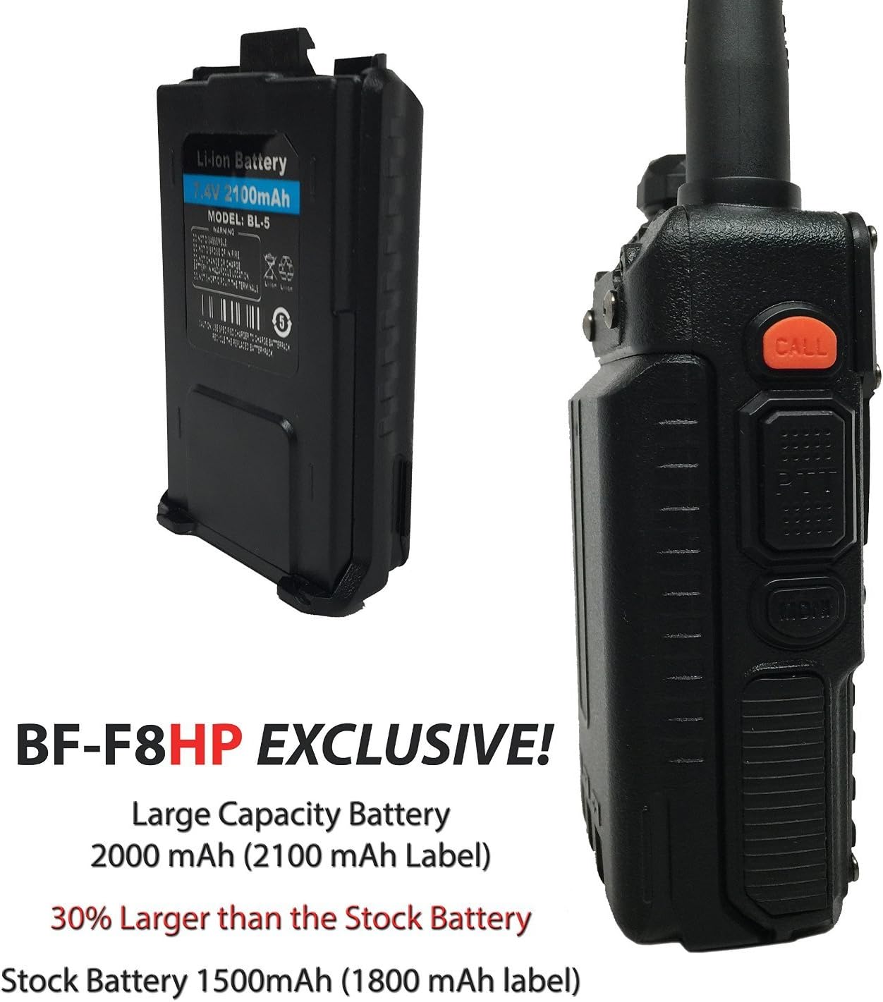 BaoFeng BF-F8HP (3rd Gen UV-5R) - Enhanced Range, Battery, and Power - HAM Radio Readi Gear