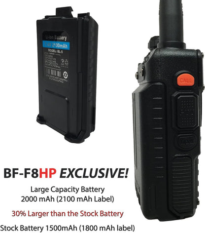 BaoFeng BF-F8HP (3rd Gen UV-5R) - Enhanced Range, Battery, and Power - HAM Radio Readi Gear