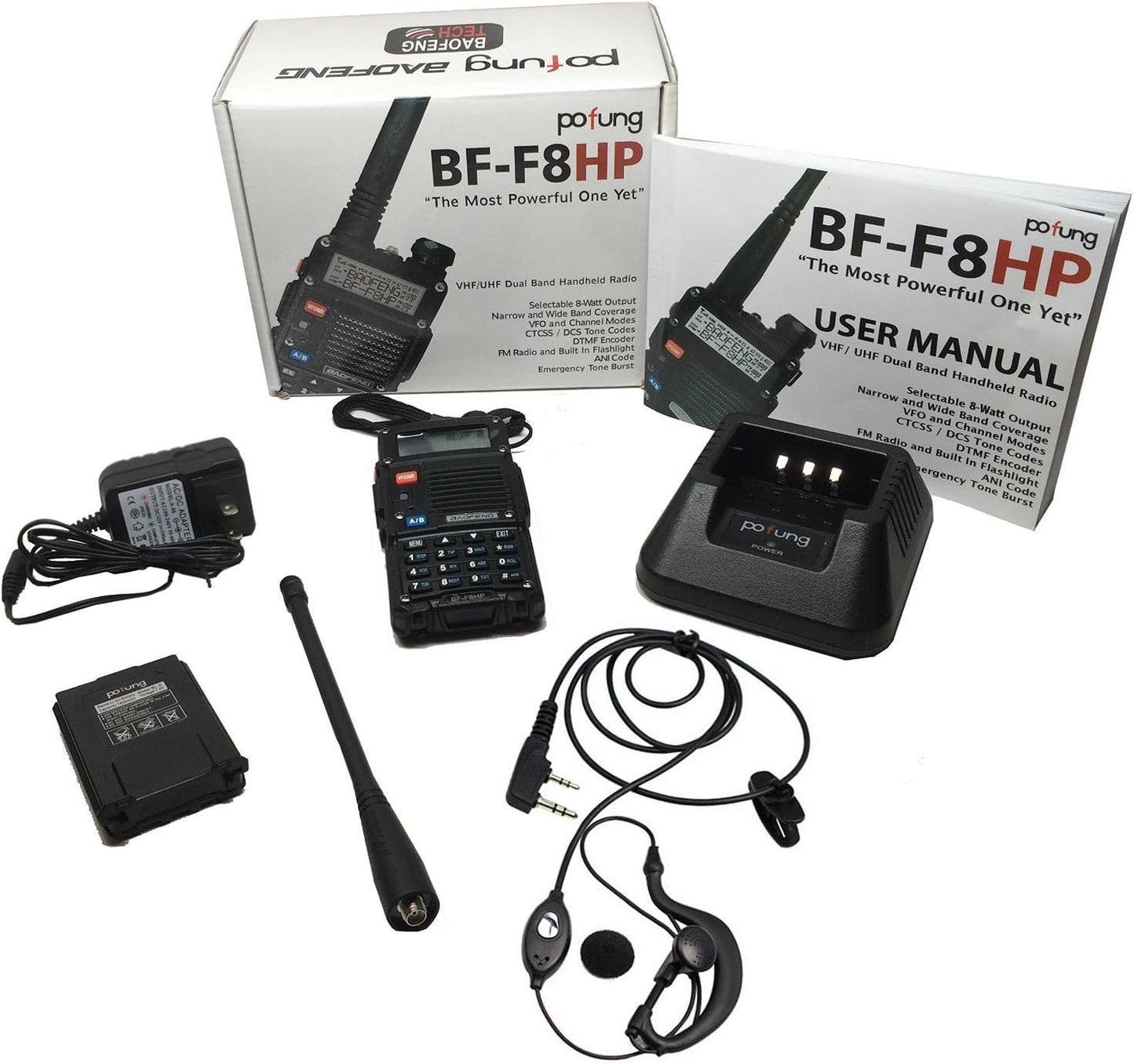 BaoFeng BF-F8HP (3rd Gen UV-5R) - Enhanced Range, Battery, and Power - HAM Radio Readi Gear