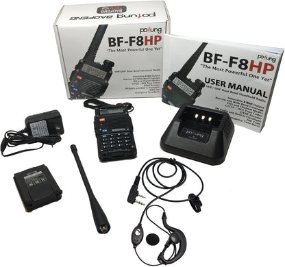 BaoFeng BF-F8HP (3rd Gen UV-5R) - Enhanced Range, Battery, and Power - HAM Radio Readi Gear