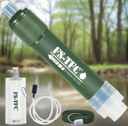 PureFlow Survival Straw: Triple Filtration Water Purifier, 1000 Gallon Capacity - Portable water filter Readi Gear