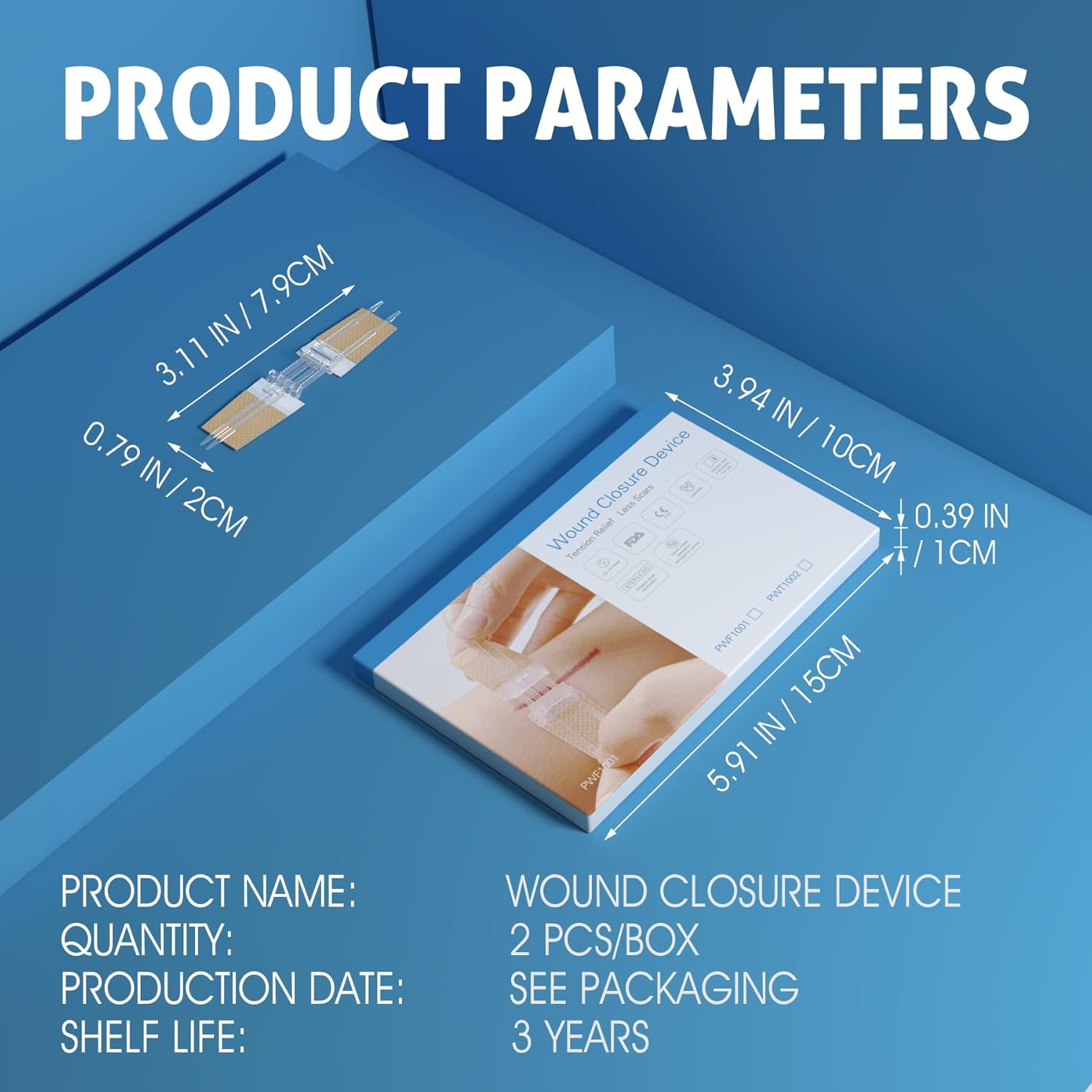 QuickZip Wound Closure Kit - No-Stitch First Aid Kit Essential - Zipper wound closure kit Readi Gear