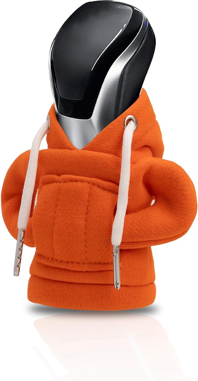 Plush Car Gear Shift Cover Hoodie | Universal Fit | Soft & Durable - Plush Car Gear Shift Cover Hoodie Readi Gear