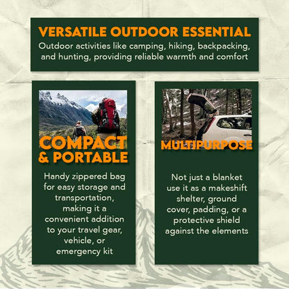 SurvivalShield Wool Blanket - Durable All-Weather Survival Essential - wool blanket Readi Gear