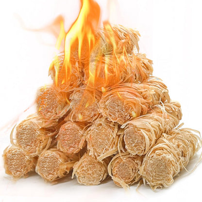 Eco Fire Starters Bundle - 72 or 150 Rolls for Campfires & BBQs