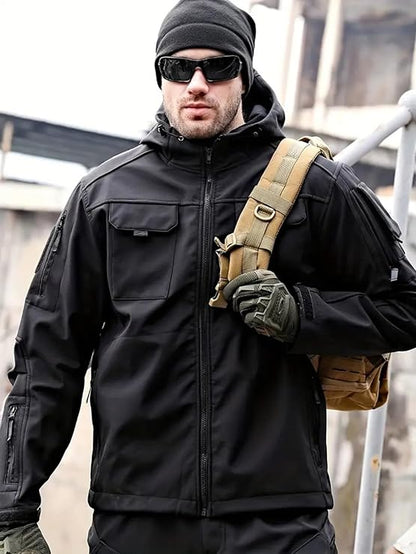 SpecOps Waterproof Tactical Jacket - Combat-Ready Multi-Pocket Softshell - Tactical Jacket Readi Gear