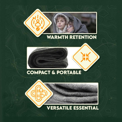SurvivalShield Wool Blanket - Durable All-Weather Survival Essential - wool blanket Readi Gear