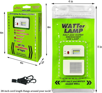 Saltwater Emergency LED Lamp - No Battery Needed - Salt water powered lantern Readi Gear