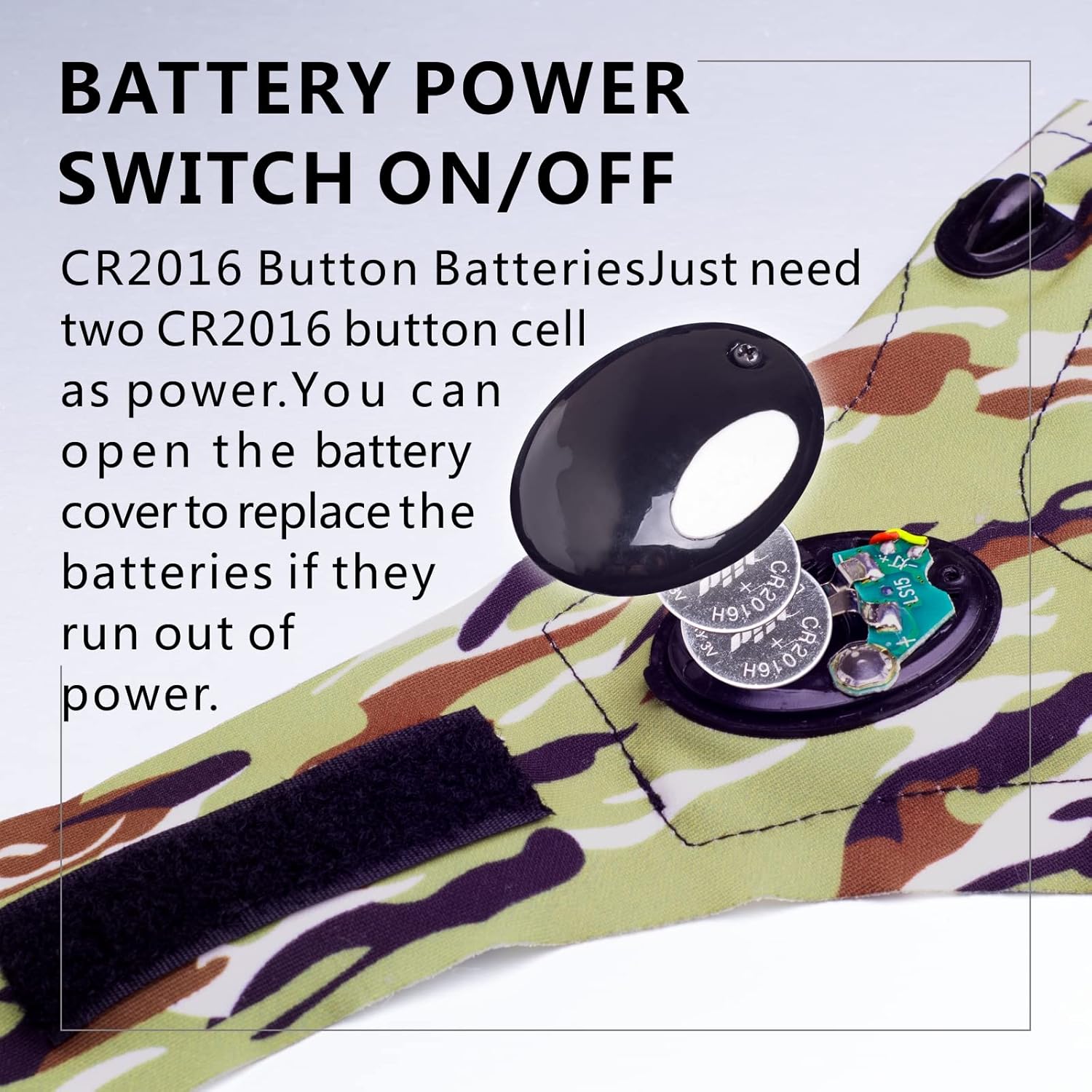 CamoGuard LED Flashlight Gloves - Hands-Free Waterproof Light for Outdoors - Flashlight gloves Readi Gear