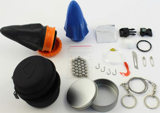 Pocket Slingshot Survival Kit - Ammo, Fire Starter, Fishing & Navigation Tools - Pocket Slingshot Survival Kit Readi Gear