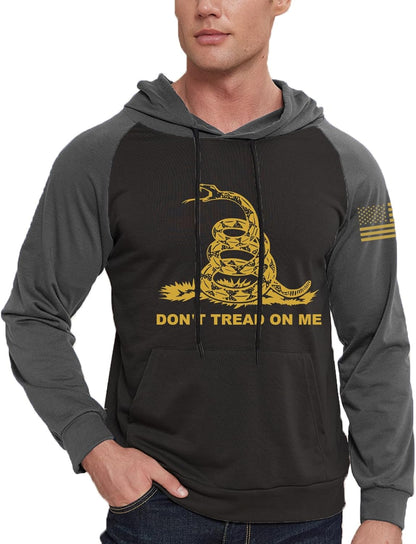 Don’t Tread on Me Hoodie – Men’s USA Flag Patriotic Pullover - Don't Tread on Me Hoodie Readi Gear