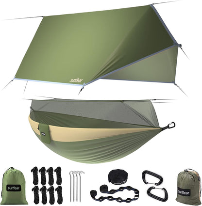 Outlander 2-Person Hammock Tent with Net & Straps - Adventure-Ready - Hammock tent with mosquito net Readi Gear