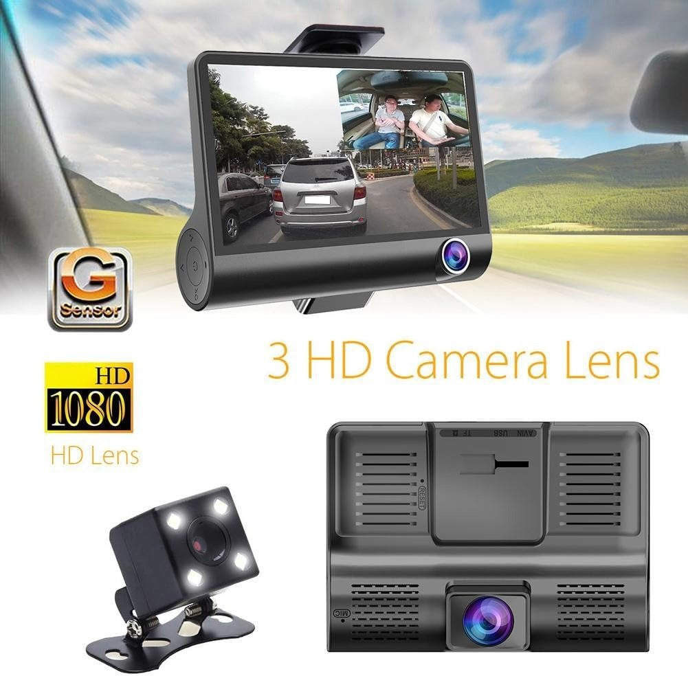 Tri-Vision HD Car Dash Cam - Dash camera Readi Gear