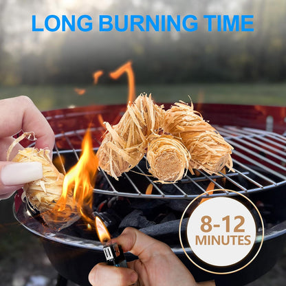 Eco Fire Starters Bundle - 72 or 150 Rolls for Campfires & BBQs