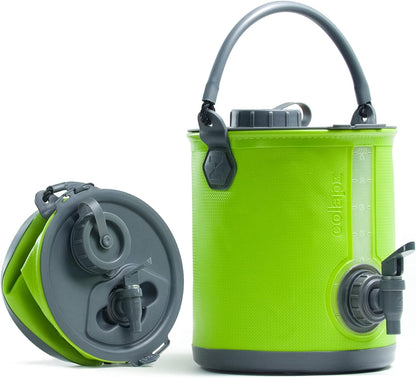 2-in-1 Collapsible Camping Water Jug & Bucket with Spigot - BPA Free - Collapsible Water Bucket Readi Gear