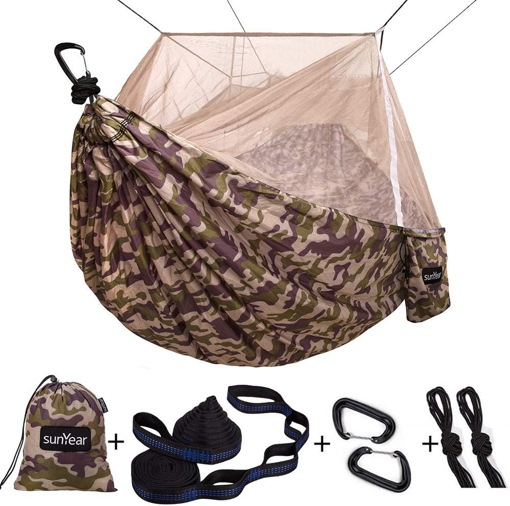 Outlander 2-Person Hammock Tent with Net & Straps - Adventure-Ready - Hammock tent with mosquito net Readi Gear