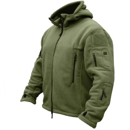 7-Pocket Tactical Fleece Hoodie Jacket - Tactical Fleece Hoodie Jacket Readi Gear