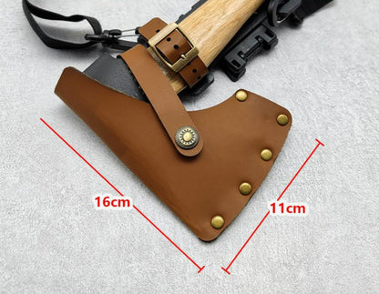 WildernessPro Universal Leather Axe Cover & Holster - Leather axe cover and holster Readi Gear