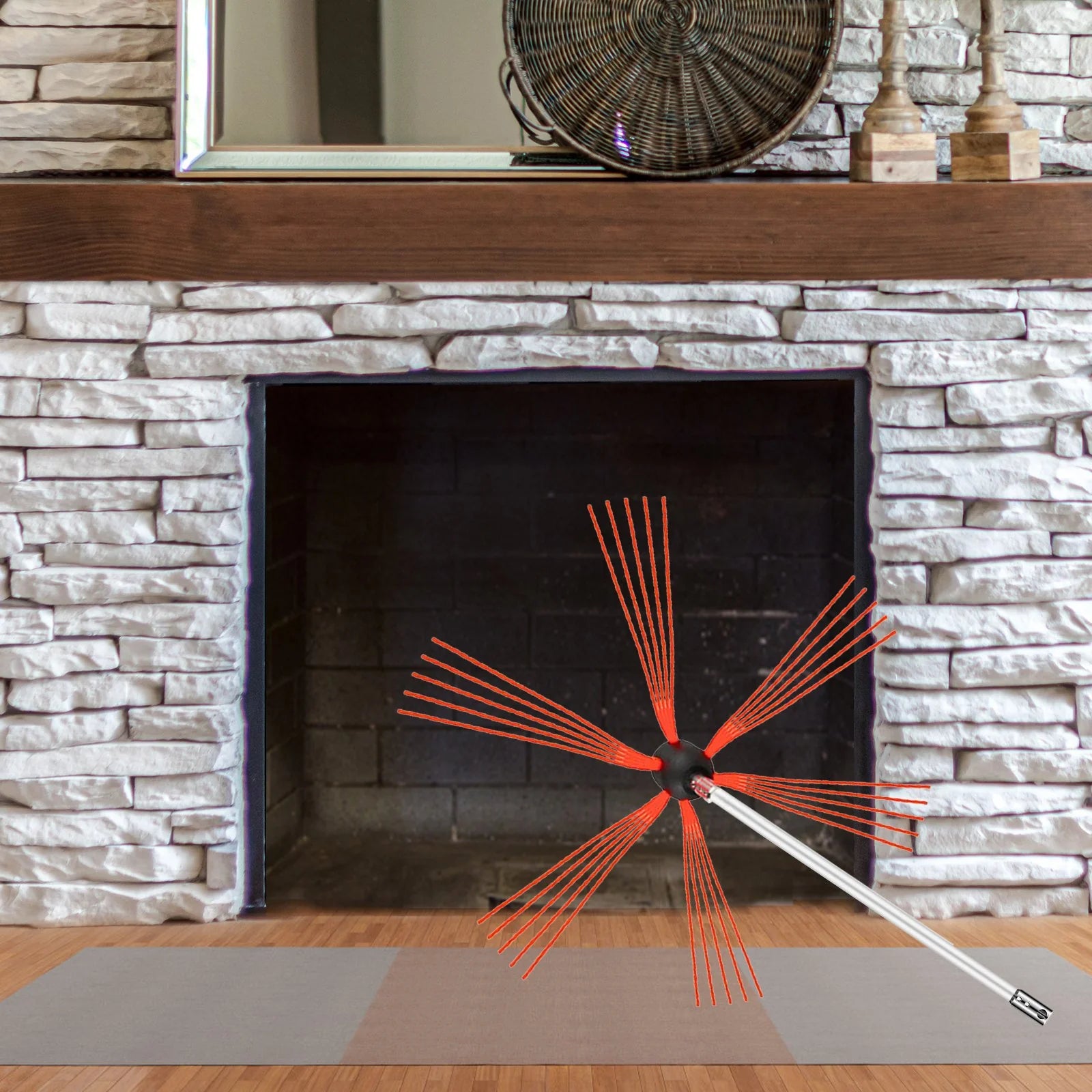 EasySweep 33ft Chimney Brush Kit – DIY Drill Cleaner System