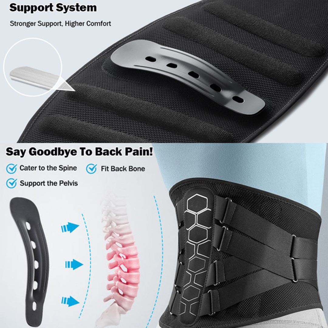 FlexAlign Lumbar Support Belt – Relieves Back Pain & Improves Posture - Back Support Belt Readi Gear