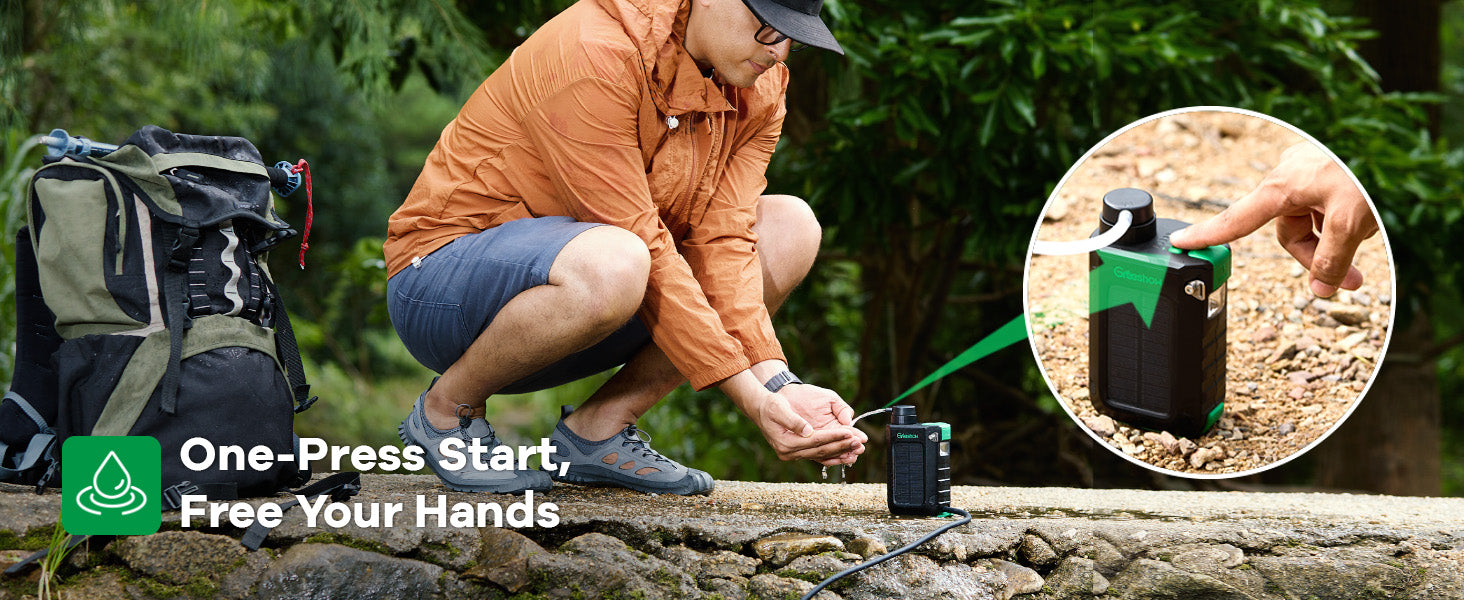 OutlanderPro Survival Water Filter with Solar Power Bank & Light - Survival water filter, power bank & LED light Readi Gear