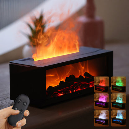WarmGlow Mini Fireplace Diffuser - Aromatherapy Flame Humidifier - Fireplace diffuser Readi Gear