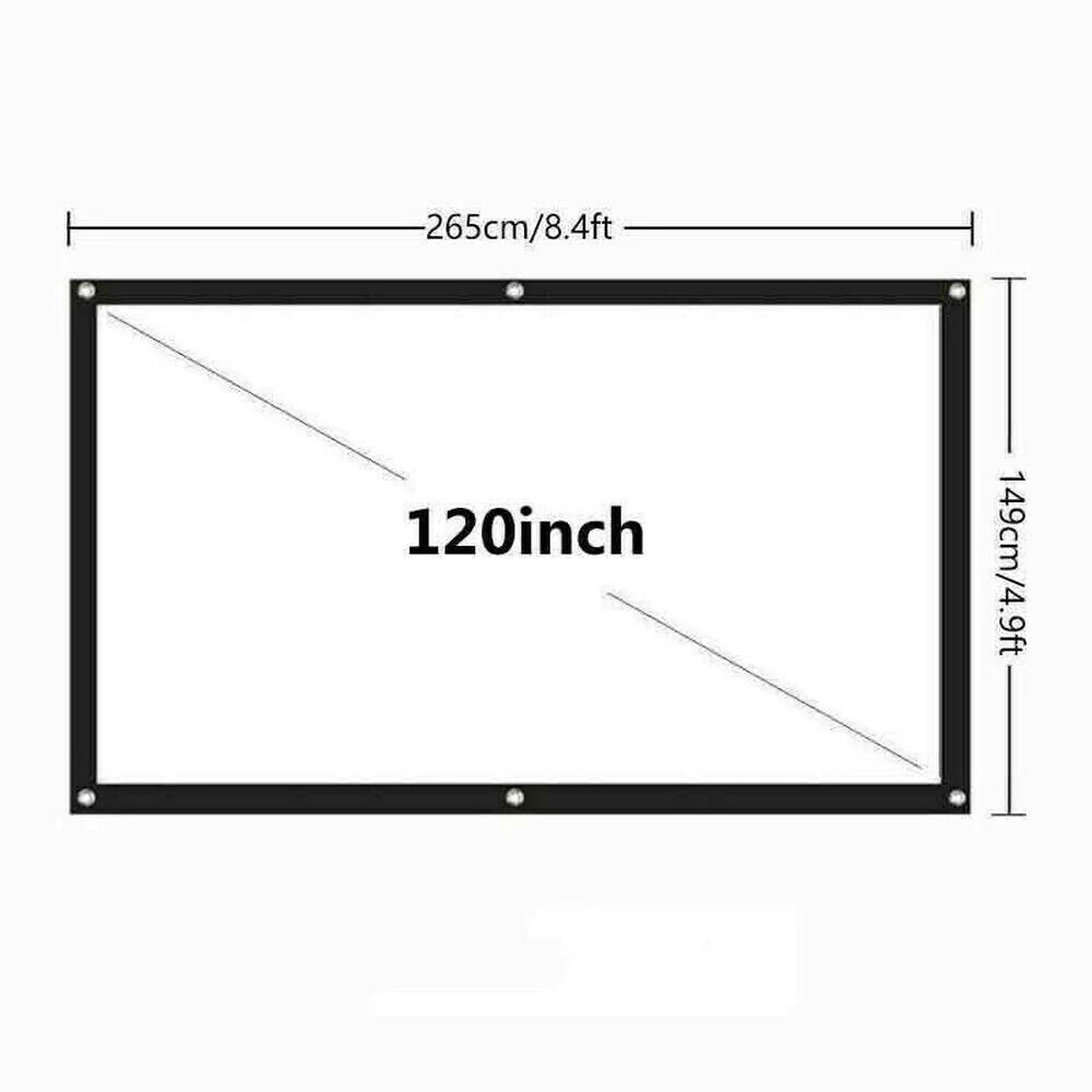 ScreenMagic 16:9 Portable HD Projection Screen - Home & Outdoor Use - Projection screen Readi Gear