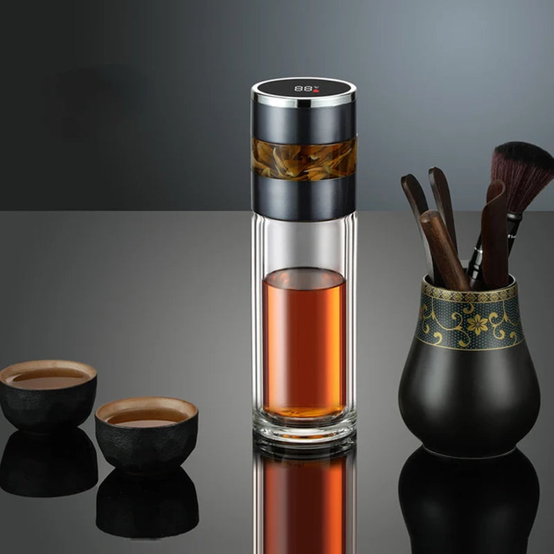 Smart Tea Infuser 450 ml Stainless Steel Insulated Travel Mug - Smart travel thermos Readi Gear