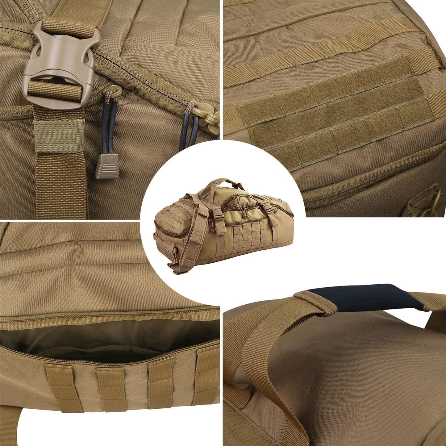WarriorPath Tactical Molle Backpack/Duffel Bag - 60L/80L - Tactical Backpack/Duffel bag Readi Gear