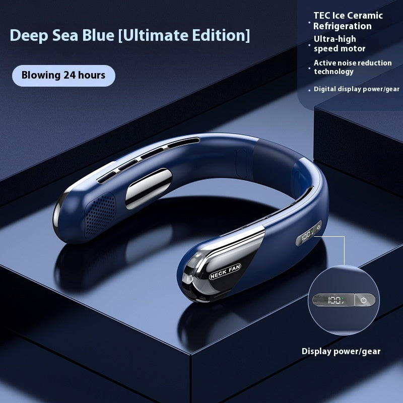 CoolWave Mini Portable USB Bladeless Neck Fan – Silent Operation & 5 Speeds - Neck Cooling Fan Readi Gear