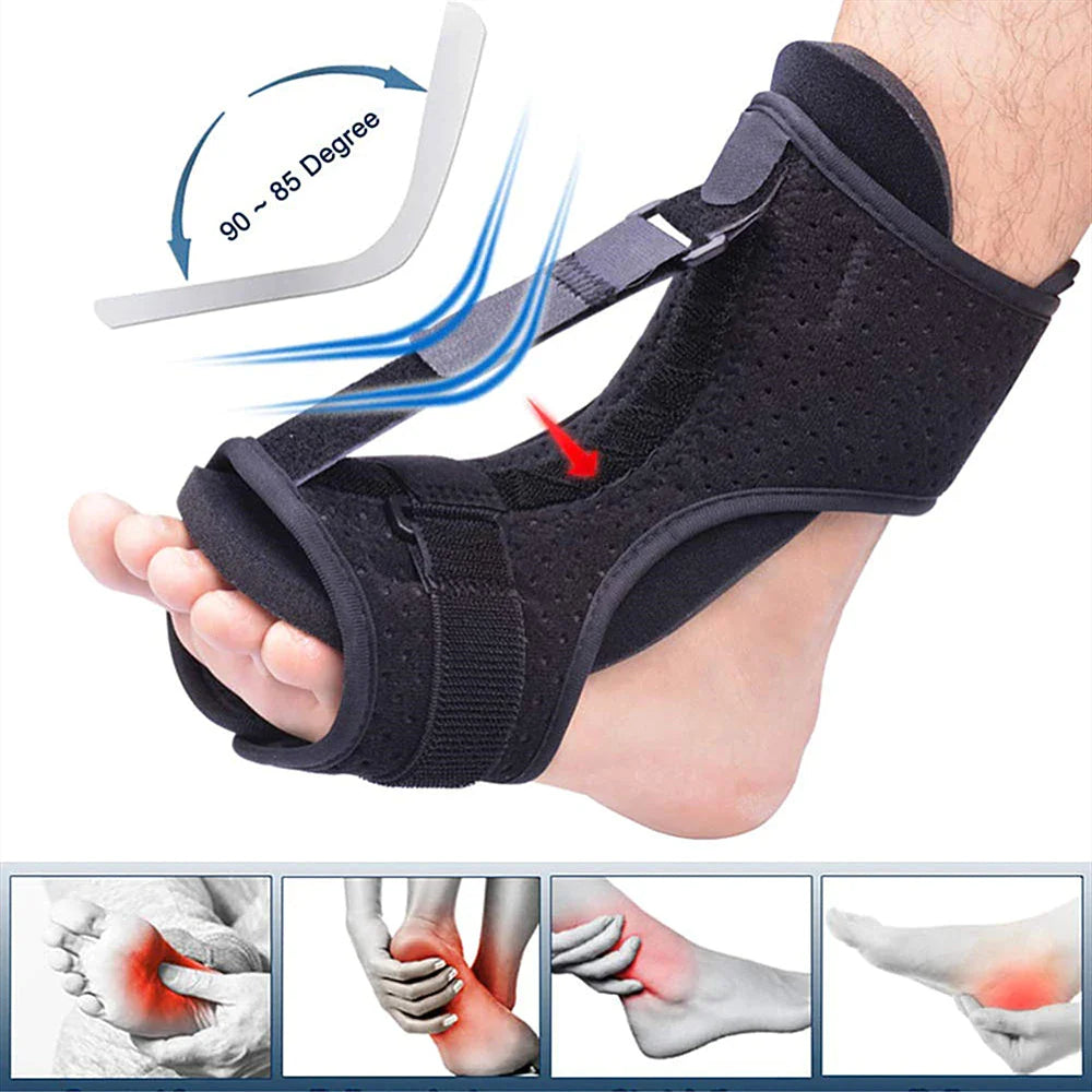Plantar Relief Pro: Adjustable Night Splint & Foot Drop Brace - Plantar foot brace Readi Gear
