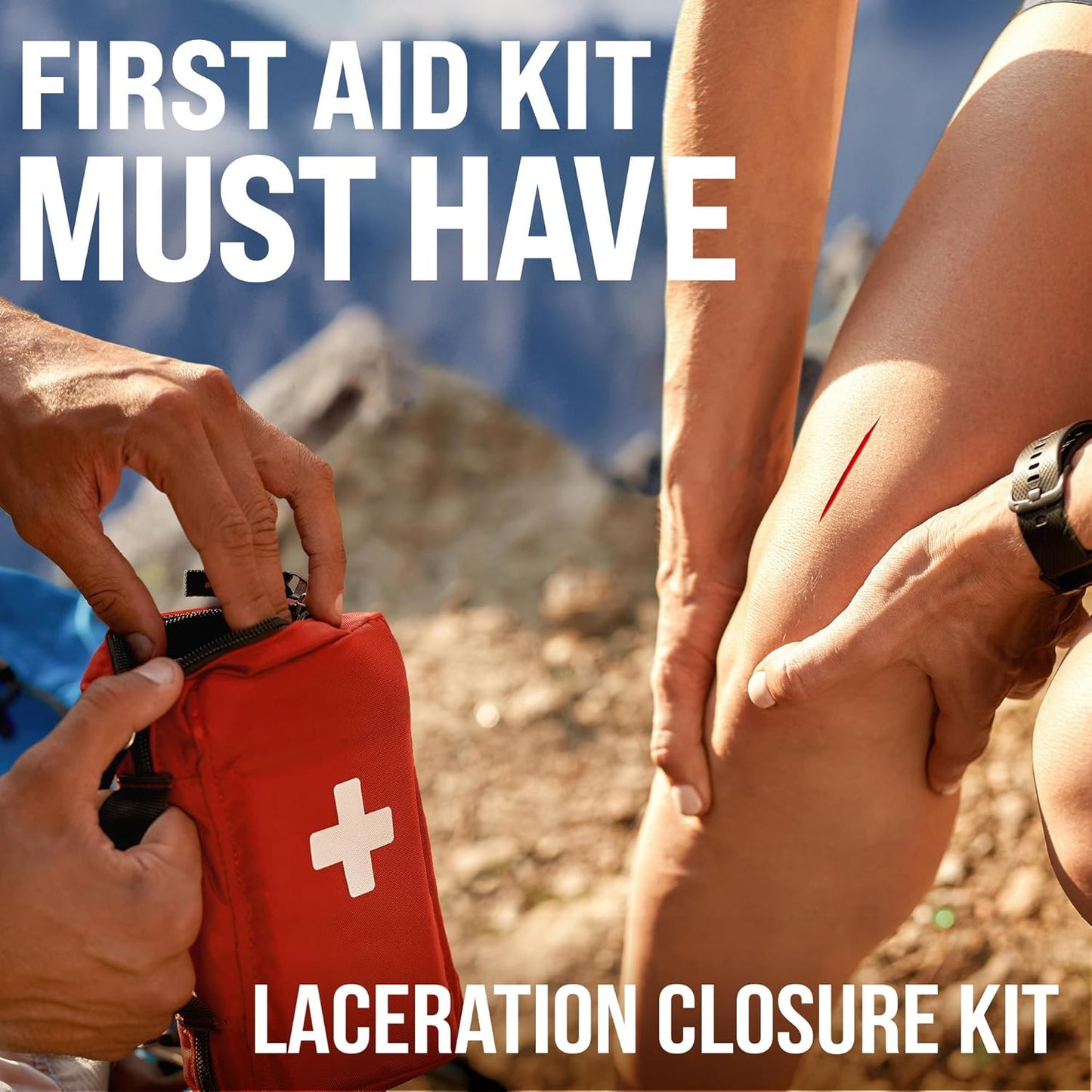 Zipper Wound Closure Kit - Stitch-Free Butterfly Bandages 4-Pack - Zipper wound closure kit Readi Gear