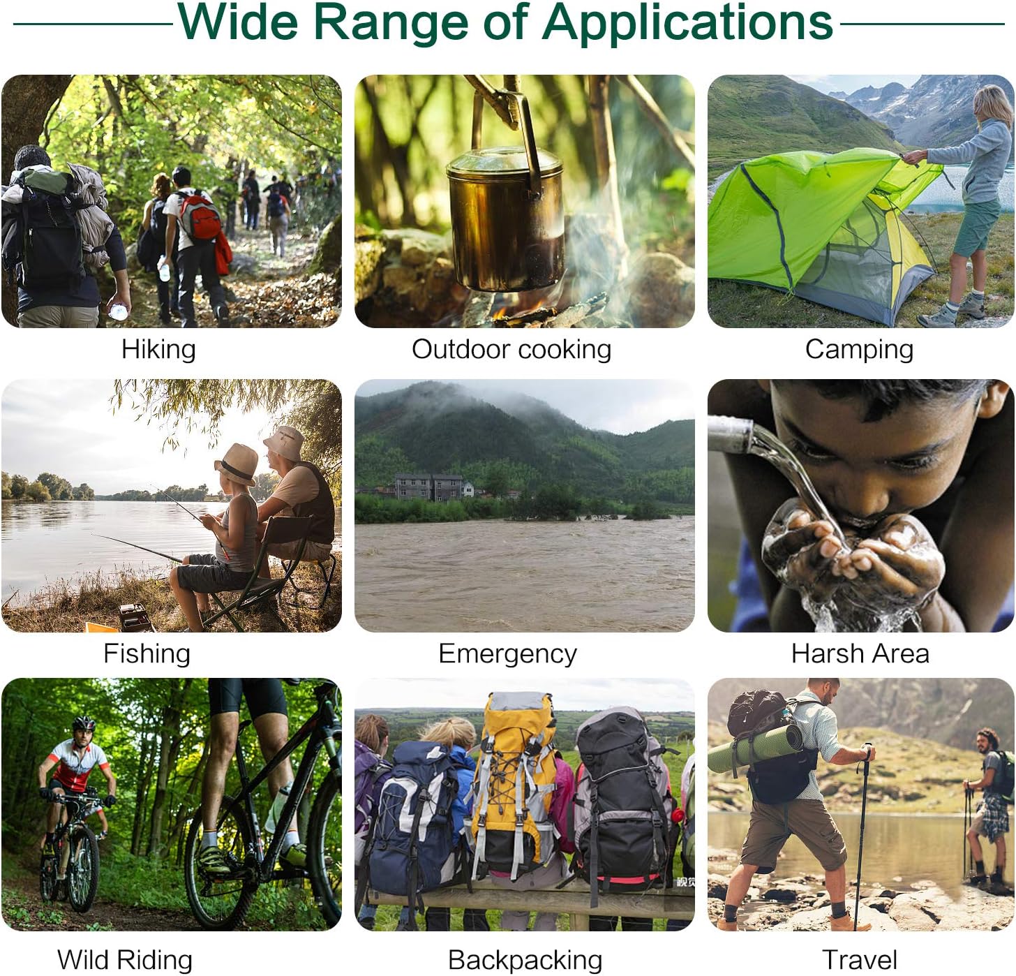 PureFlow Survival Straw: Triple Filtration Water Purifier, 1000 Gallon Capacity - Portable water filter Readi Gear