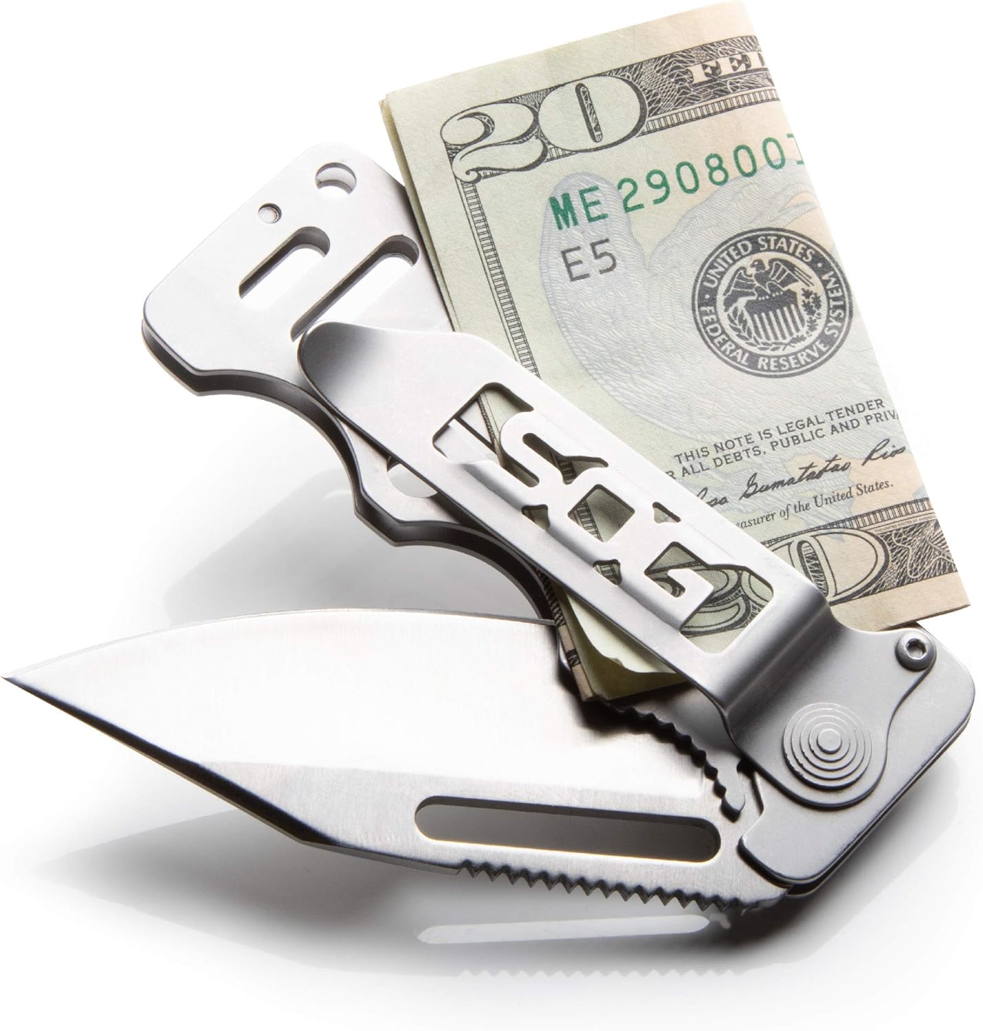 SOG Stealth Money Clip Knife - Concealed 2.75" Blade for Daily Carry - Money clip knife Readi Gear