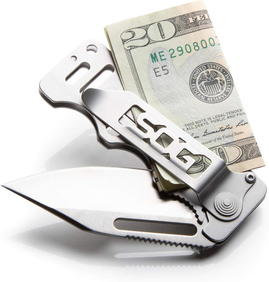 SOG Stealth Money Clip Knife - Concealed 2.75" Blade for Daily Carry - Money clip knife Readi Gear