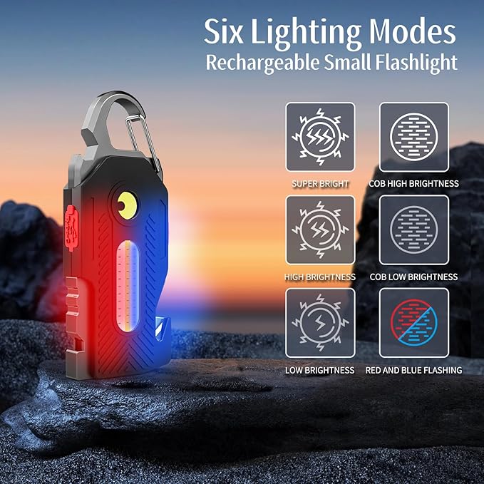 TrekTech Multifunctional Rechargeable Flashlight
