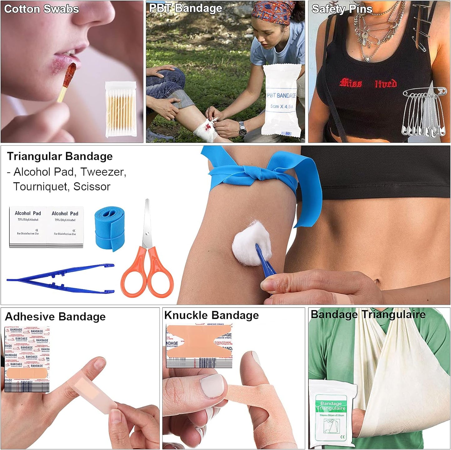 All-in-One Camping Survival Kit - 142-Piece First Aid & Tactical Gear - Camping Survival Kit Readi Gear