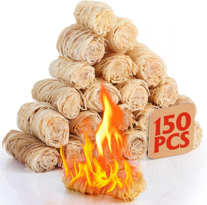 Eco Fire Starters Bundle - 72 or 150 Rolls for Campfires & BBQs