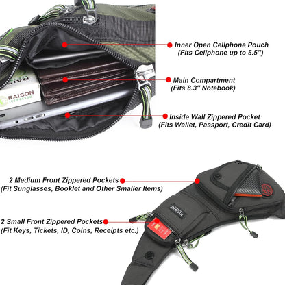 StealthGuard Anti-Theft Sling Bag - Hands-Free Crossbody Backpack for Men & Women - Urban Slingbag Readi Gear