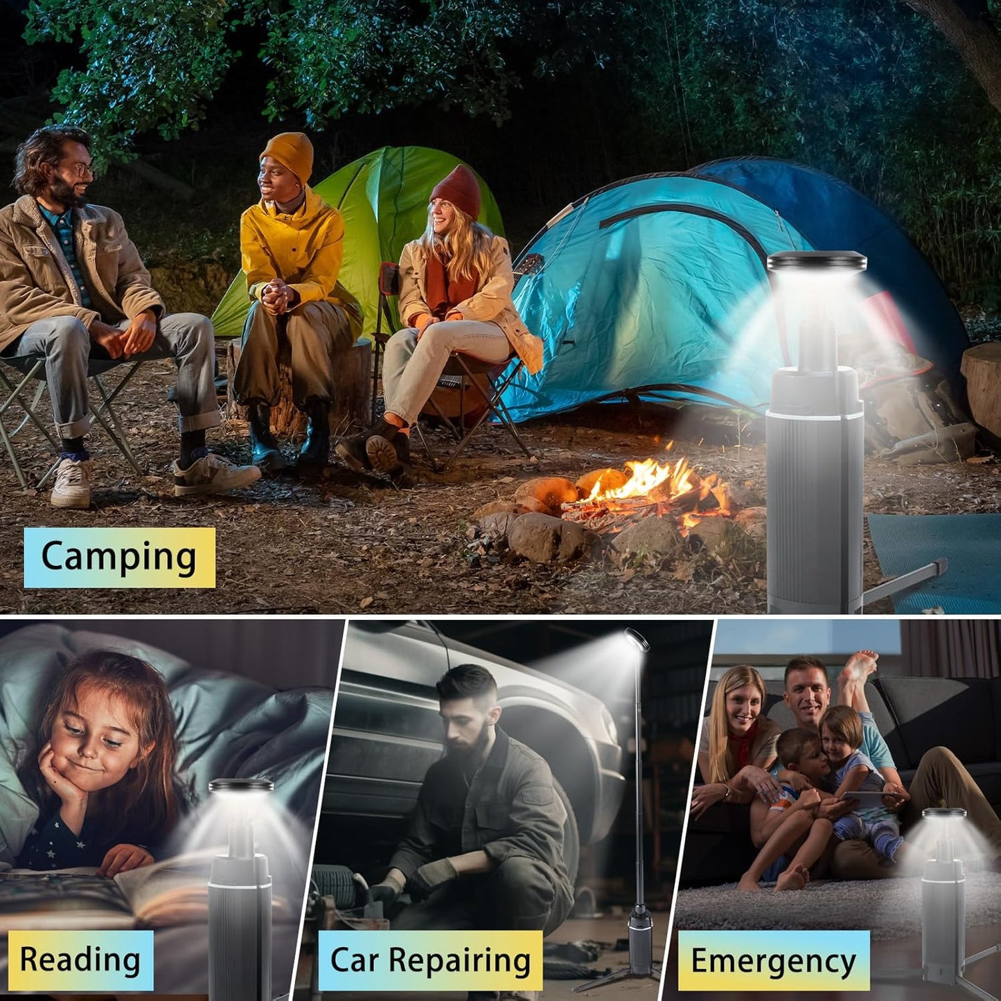 TrailGuard Telescopic LED Camping Lantern & USB Power Bank - Telescopic Camping Light Readi Gear