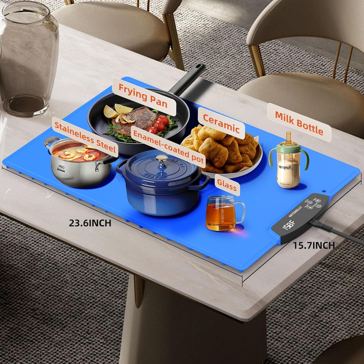 ReadyWarm Roll-up Portable Food Warming Mat - Great for Camping, Buffets - Roll-up Food Warming Mat Readi Gear