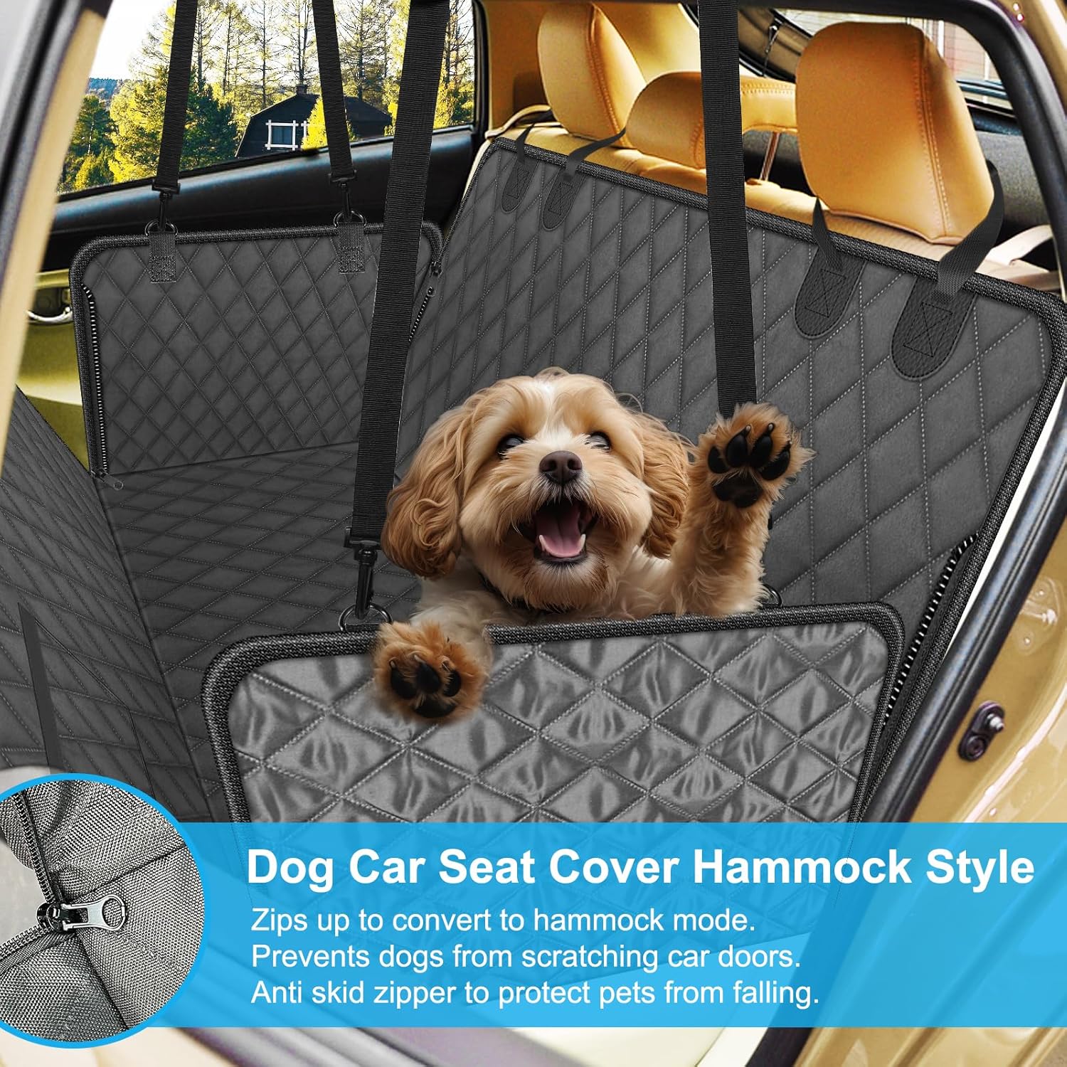 CanineGuard Deluxe Pet Car Seat Protector - Dog Car Seat Cover Readi Gear