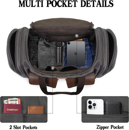 Timberline Vintage Duffel – Rugged Waterproof Waxed Canvas Travel Bag (50L & 60L)