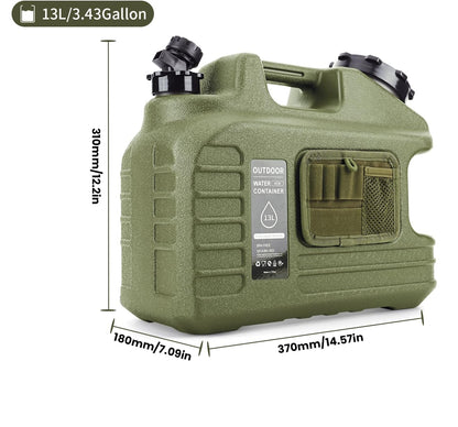 Prepper’s Water Jug – BPA-Free 13L Tank with Spigot & Tool Bag