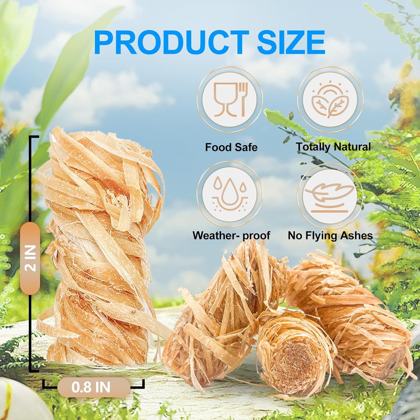 Eco Fire Starters Bundle - 72 or 150 Rolls for Campfires & BBQs