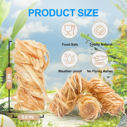 Eco Fire Starters Bundle - 72 or 150 Rolls for Campfires & BBQs