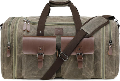 Timberline Vintage Duffel – Rugged Waterproof Waxed Canvas Travel Bag (50L & 60L)