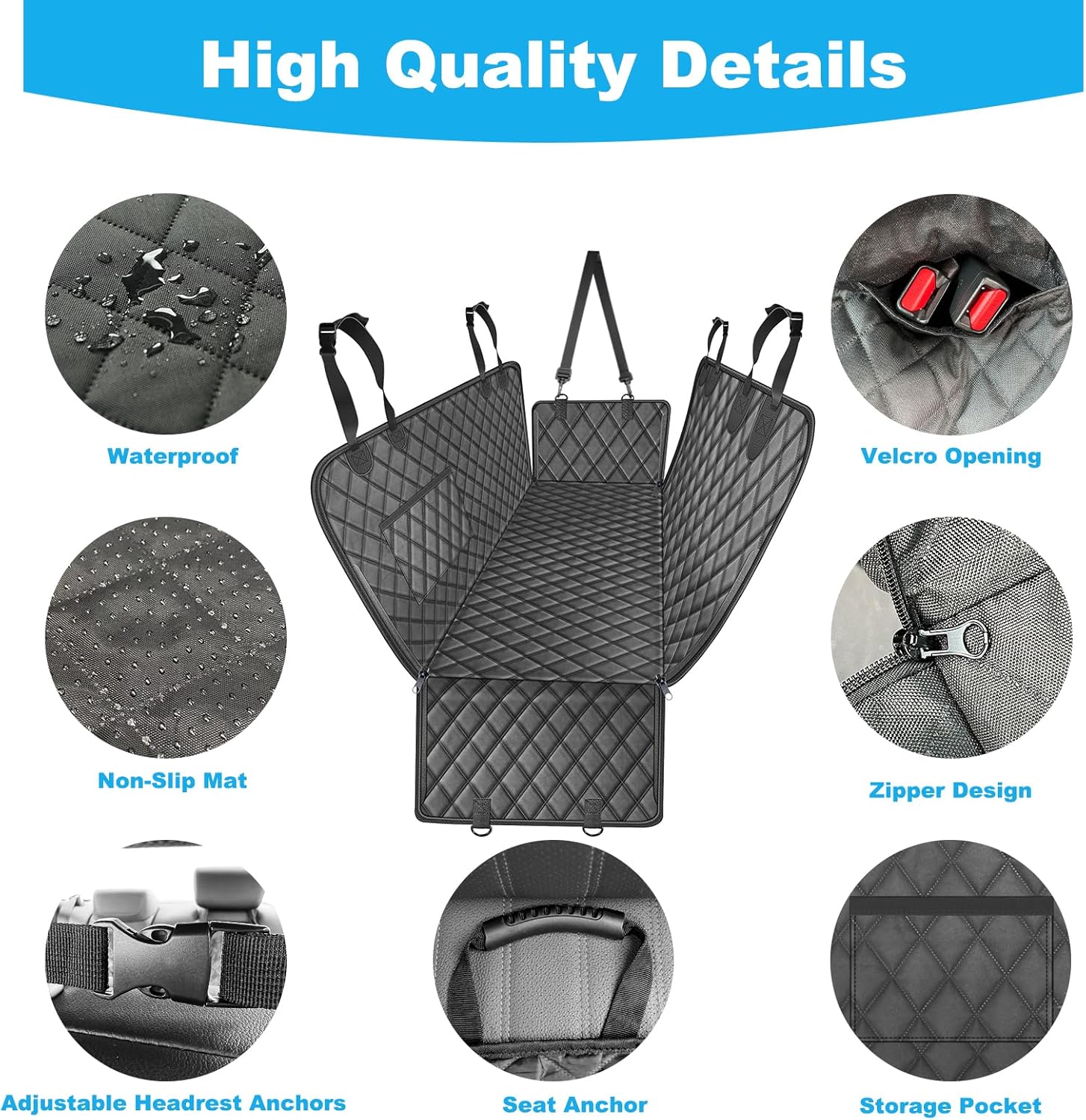 CanineGuard Deluxe Pet Car Seat Protector - Dog Car Seat Cover Readi Gear