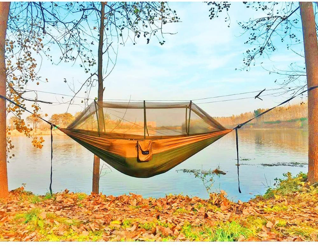 Outlander 2-Person Hammock Tent with Net & Straps - Adventure-Ready - Hammock tent with mosquito net Readi Gear