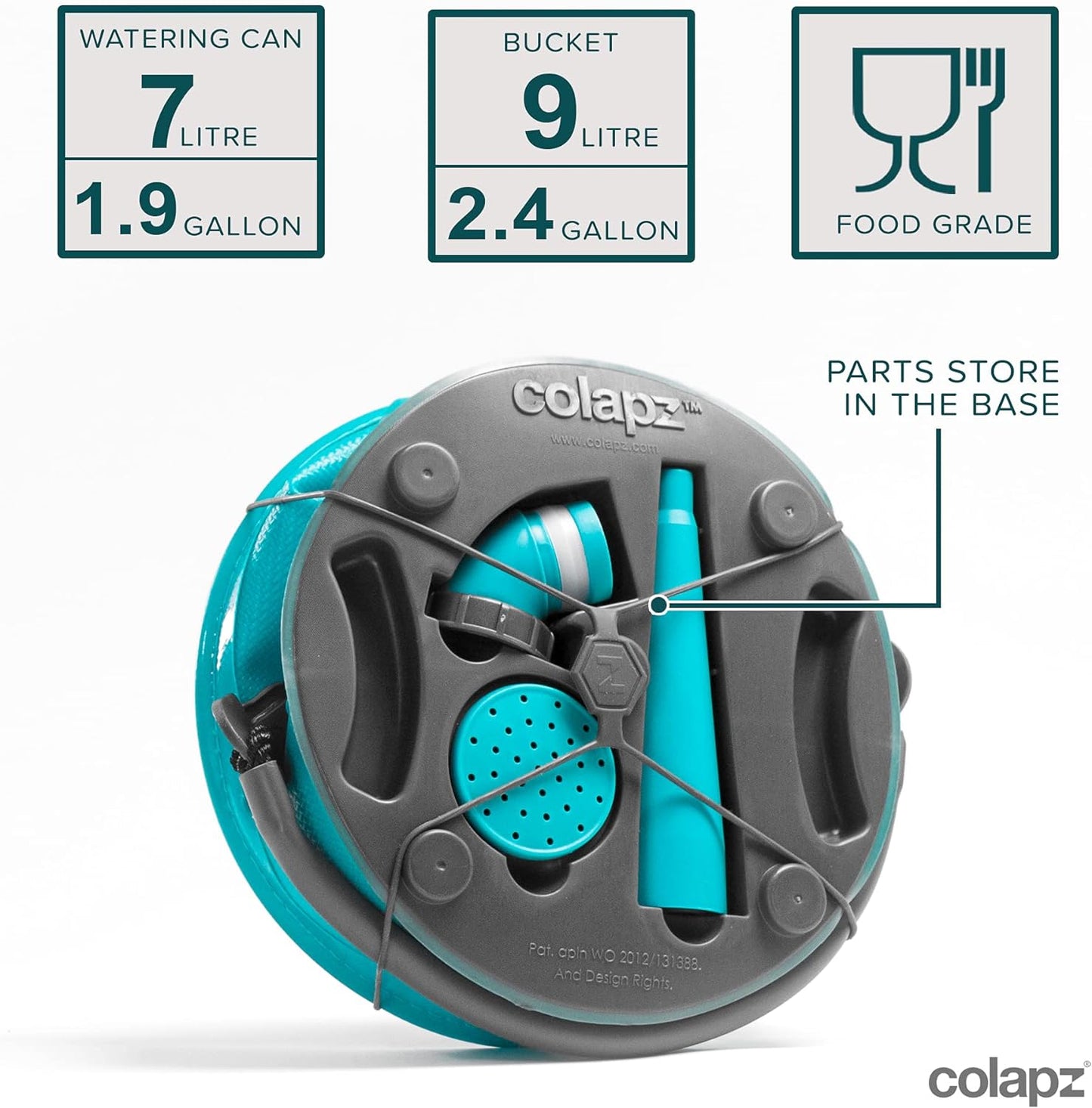 2-in-1 Collapsible Watering Can & Bucket with Spout - 1.5 to 2 Gallon Capacity - Collapsible watering can Readi Gear